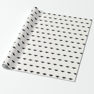 Cute Black Bats Wrapping Paper Cadeaupapier