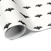 Cute Black Bats Wrapping Paper Cadeaupapier (Rol Hoek)