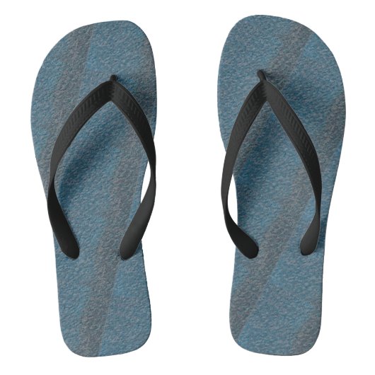 Cute Black Blue Modern Woman Teenslippers (Voetbed)