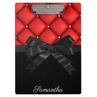 Cute Black Bow Klembord