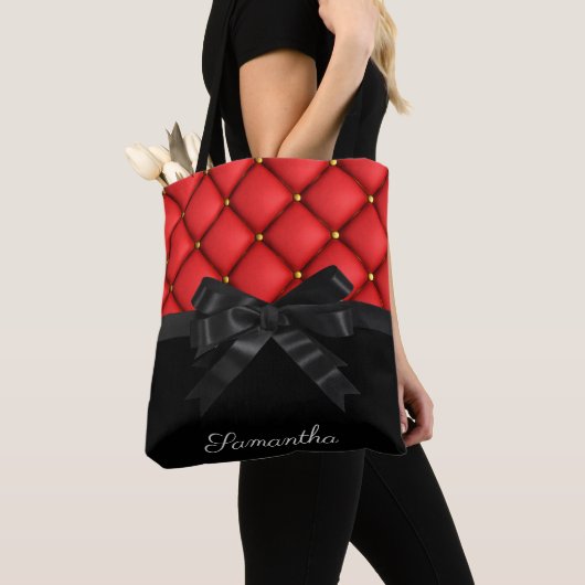 Cute Black Bow Tote Bag (Dichtbij)