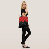 Cute Black Bow Tote Bag (Op model)