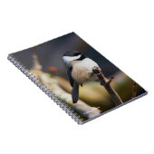 Cute Black Capped Chickadee on Branch Notitieboek (Rechterzijde)