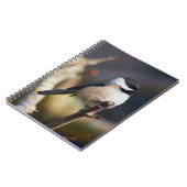 Cute Black Capped Chickadee on Branch Notitieboek (Linkerzijde)