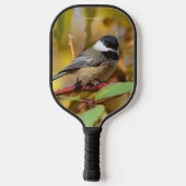 Cute Black Capped Chickadee on the Branch Pickleball Paddle (Achterkant)