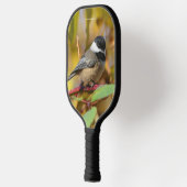 Cute Black Capped Chickadee on the Branch Pickleball Paddle (Links)