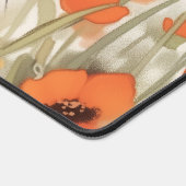 Cute Black Cat Big Eye Orange Poppy Meadow Bureaumat (Hoek)