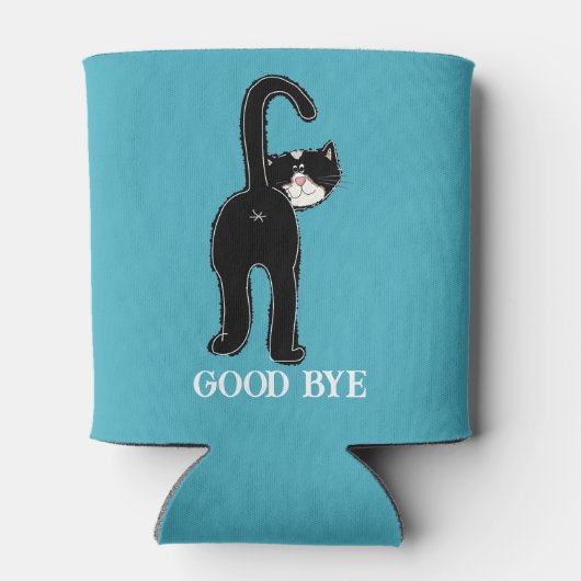 Cute Black Cat Blikjeskoeler (Achterkant)