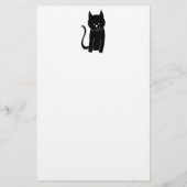 Cute Black Cat Briefpapier (Voorkant)