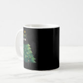 Cute Black Cat Christmas Tree Funny Kitten Lover X Koffiemok (Voorkant links)