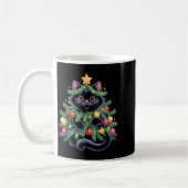 Cute Black Cat Christmas Tree Funny Kitten Lover X Koffiemok (Links)