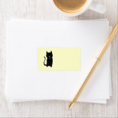 Cute Black Cat Etiket (Insitu)