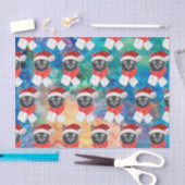 Cute Black Cat Funny Christmas Holidays Tissuepapier (Craft)