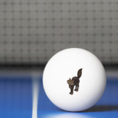 Cute Black Cat Green Eyes Pingpongbal (Net)