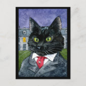 Cute Black Cat Halloween briefkaart (Voorkant)