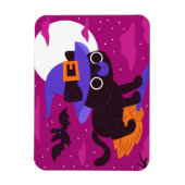 Cute Black cat Halloween Magneet (Verticaal)