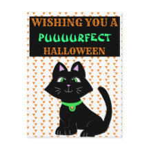 Cute Black Cat Happy Halloween