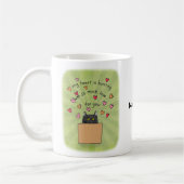Cute Black Cat In Box Cat Lover Custom Name  Koffiemok (Links)