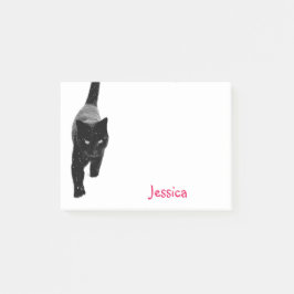Cute Black Cat in de sneeuwspecialistische meisjes Post-it® Notes