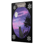 Cute Black Cat inder sky romntic\watercolor Klembord (Links)