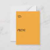 Cute Black Cat Jack o Lantern Pet Trick Treat Notitiekaartje (Achterkant)