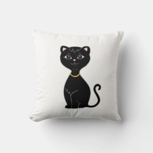 Cute Black Cat Kussen