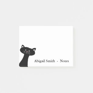 Cute Black Cat Personated Post-it® notes 4 x 3