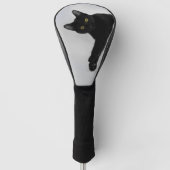 Cute Black Cat Photo Golfheadcover (Voorkant)