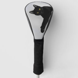 Cute Black Cat Photo Golfheadcover