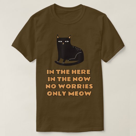 Cute black cat poetry, Funny Black cat quote, Cat T-shirt (Design voorkant)