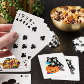 Cute Black Cat, pomkin en muis Pokerkaarten (Insitu)