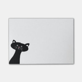 Cute Black Cat Post-it® notes 4 x 3