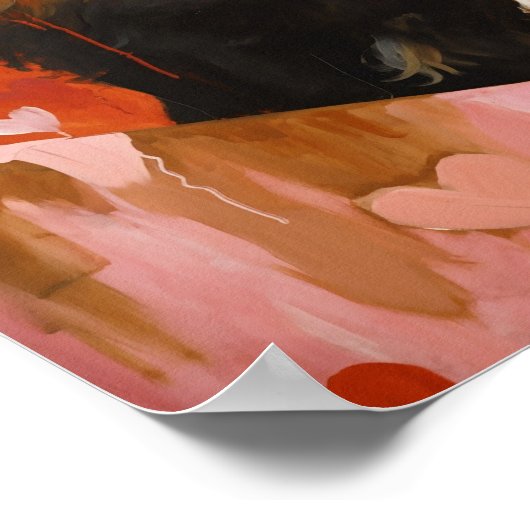 Cute Black Cat Poster (Hoek)