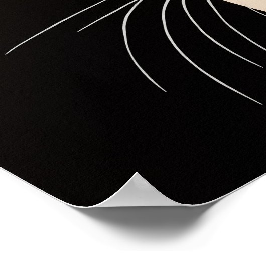 Cute Black Cat Poster (Hoek)