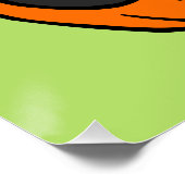 Cute Black Cat Pumpkin Tting Halloween Poster (Hoek)