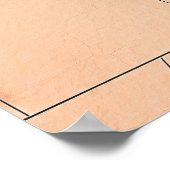 Cute Black Cat Reading in Bathroom Poster (Hoek)