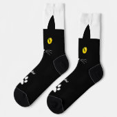 Cute Black Cat Socks Gift for Cat Lovers Sokken (Links)