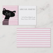 Cute Black Cat - Speciaal Visitekaartje (Voorkant / Achterkant)