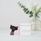 Cute Black Cat - Speciaal Visitekaartje (Staand voorkant)