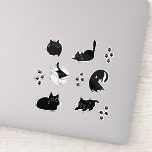 Cute Black Cat Sticker