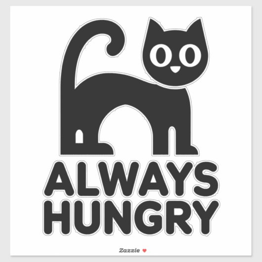 Cute Black cat Sticker (Vel)