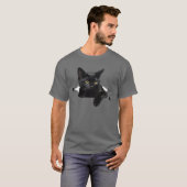 Cute Black cat T-shirt (Voorkant volledig)