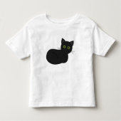 Cute black cat T-Shirt (Voorkant)