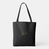 Cute Black Cat Tote Bag (Achterkant)