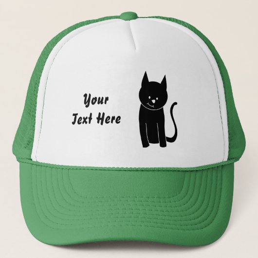 Cute Black Cat Trucker Pet (Voorkant)