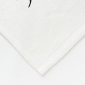 Cute Black Cat White, persoonlijk gepersonaliseerd Fleece Deken (Hoek)