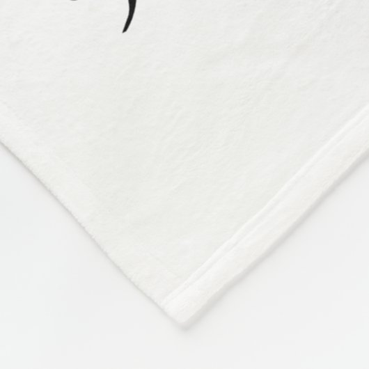 Cute Black Cat White, persoonlijk gepersonaliseerd Fleece Deken (Hoek)