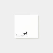 Cute Black Cat, Yarn & Funny Quote Post-it® Notes (Voorkant)