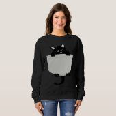 Cute Black cat You are my Meow Cat In Pocket Cute  Trui (Voorkant volledig)