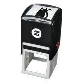 Cute Black Cat Zelfinktende Stempel (Product)